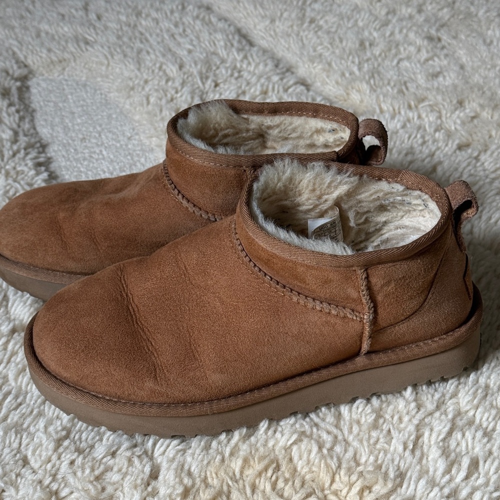 UGG Ultra Mini Classic Boot in Chestnut Suede